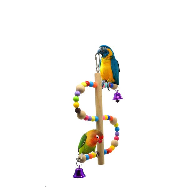 

middle and small size round swing parrot to climb cage parts stand frame toys