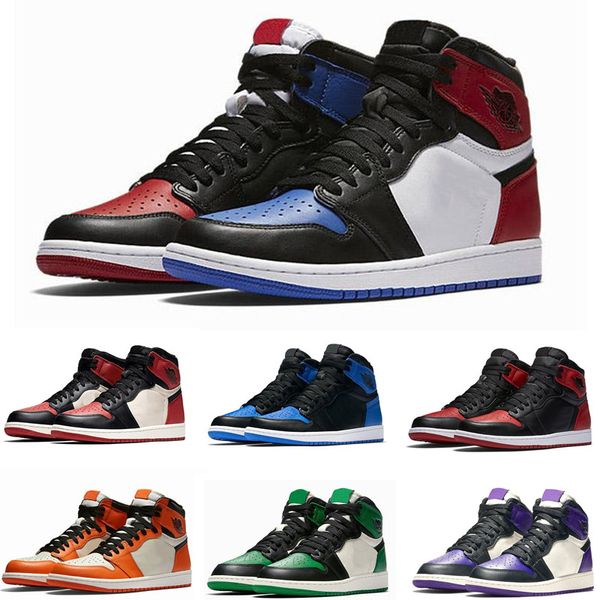 

mens basketball shoes 1 3 bred og game royal blue sneakers shattered women men sports trainers size 7 - 11 retro shoe