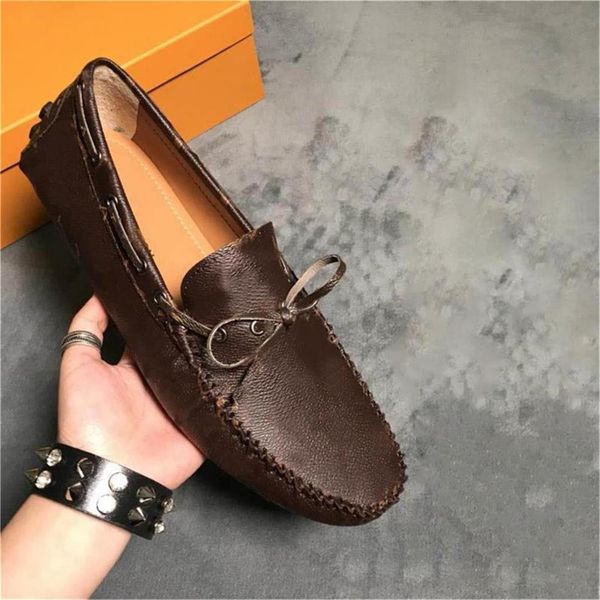 

arizona moccasin fashion men's shoes soft men's driving shoes size 38-44 model 263952257, Black