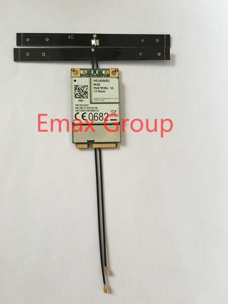 Freeshipping Mini PCIE ME909S-120 + 2 PCS 15 CM 4G TDD-LTE FDD-LTE Antena Interna B1 / B2 / B3 / B5 / B7 / B8 / B20 estoque