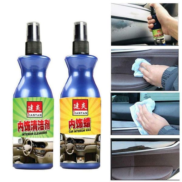 

new 100ml automotive interior cleaner tire wax paint car polish wax plastic leather retreading agent household cleaning agent