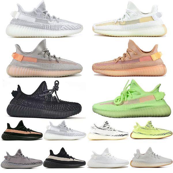 

2019 New Gid Glow Clay True Form Black Reflective Static Running Shoes For Men Women Zebra Beluga Sesame Mens Trainers Designer Sneakers