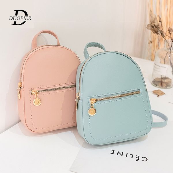 

new designer fashion women backpack mini soft leather touch multi-function small backpack female ladies shoulder bag girl purse