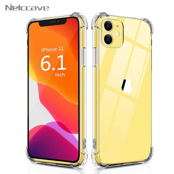 

anti-collision air case for apple iphone 11 pro xs max xr 8 8 7 6 6s transparent software tpu cover se 5s