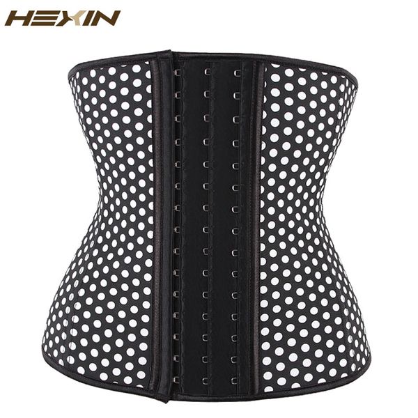 

hexin формирователи талии trainer стали bone latex талия формирователь underbust женщины похудения body shaper плюс размер shapewear, Black;white