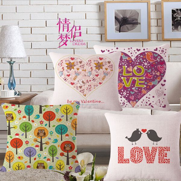 

cotton sofa automobile cushion gift originality customized embrace pillow case can