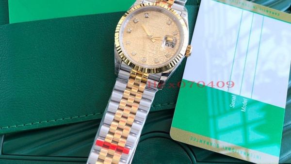 

36мм алмазное index авомаиека cal.3235 движение datejust али билейнй бѬале алмаз, Slivery;brown