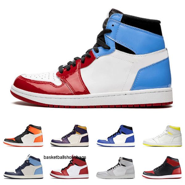 

1 1s fearless mens women basketball shoes banned game royal black toe unc obsidian men trainer