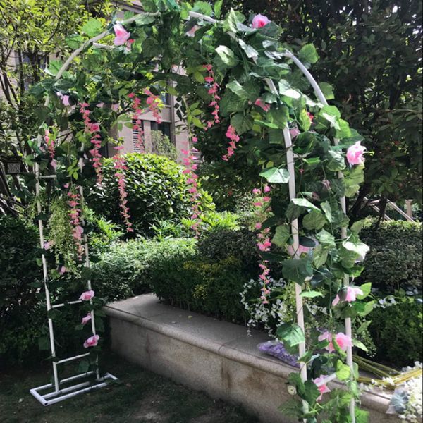 

bridal arch frame background decoration cherry blossom arch flower stand door wedding party decoration props 06