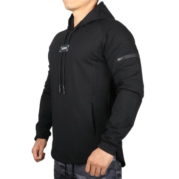 

black gray men's 2019 autumn winter solid color hoodies sweatshirts loose casual asru print sports long sleeve hoodies