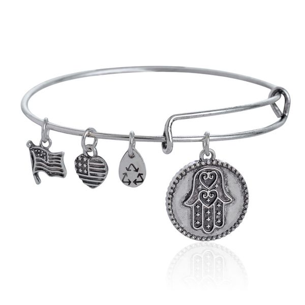 Atacado-designer de moda vintage populares cor prata bonito sapato charme pulseira pulseira ajustável para mulher meninas