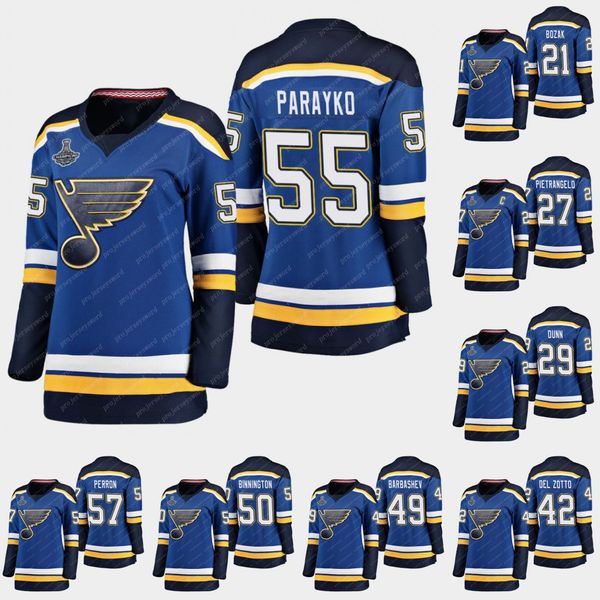 

womens st. louis blues jersey david perron binnington vince dunn tyler bozak colton parayko robert bortuzzo alex pietrangelo hockey jerseys, Black;red