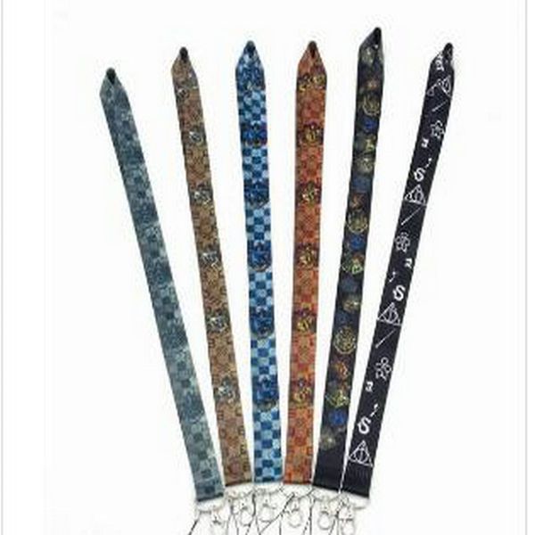 

harry potter key lanyard phone strap harry potter hogwarts slytherin gryffindor ravenclaw badge designer keychain phone lanyard