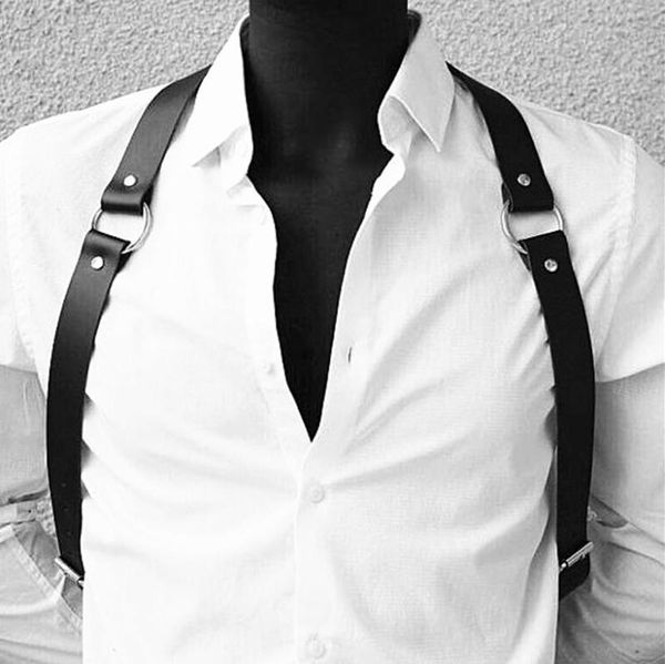 

fashion leather belt men gay harness sword belt gay goth burning man festival harajuku league pastel goth burning man black, Black;brown