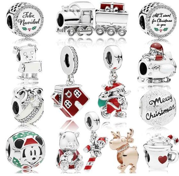 

925 серебряных шариков с четким цирконом свободных шариками подходят Пандор брасл