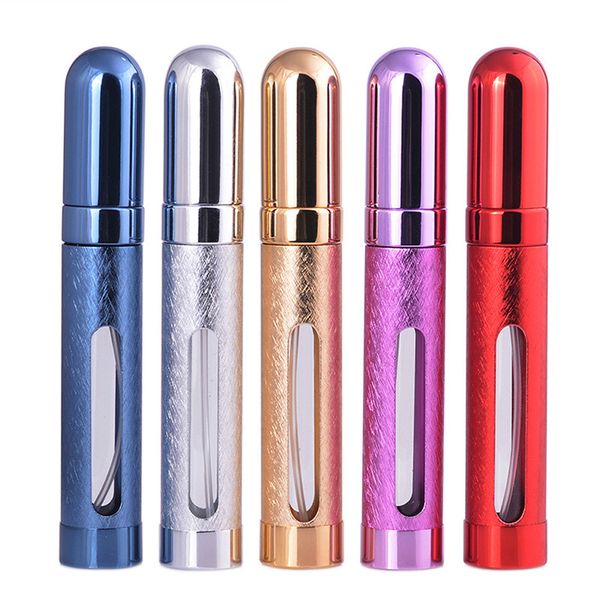 

12ml window aluminum perfume bottle high-grade anodized north cosmetics liquid sub-bottle portable spray bottle
