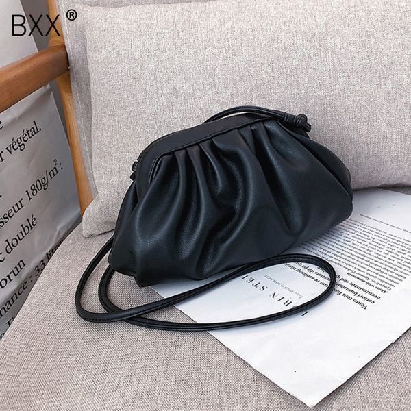 

bxx] solid color simply pu leather crossbody bags for women 2020 spring fashion shoulder messenger bag lady handbags hl004