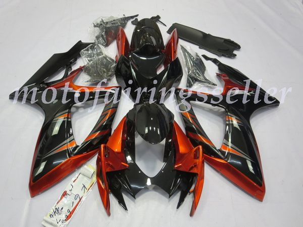 

new abs plastic fairings kit fit for suzuki gsxr600 gsxr750 gsx-r600 r750 k6 2006 2007 injection mold orange matte good