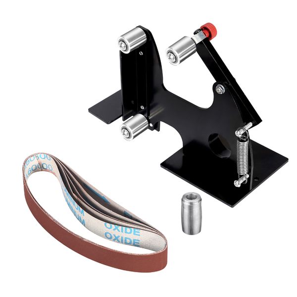 

diy m10/m14 electric angle grinder sanding belt adapter accessories for 100/115 125 sanding grinding polishing machine wood