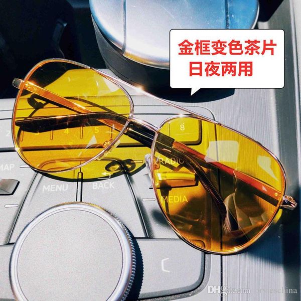 

day and night vision goggles polarized sunglasses color chauffeur-driven car fishing men outdoor sports personality, White;black