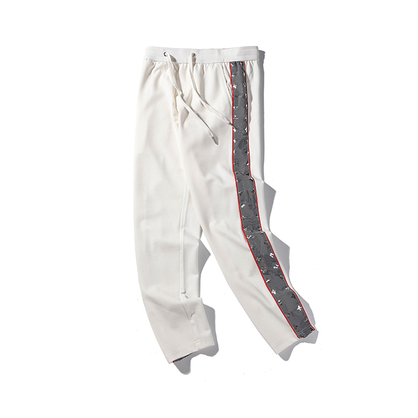 

fashion recommend style casual sport pant women trousers high waist slim bodycon long pants jogger 2 color, Black;white