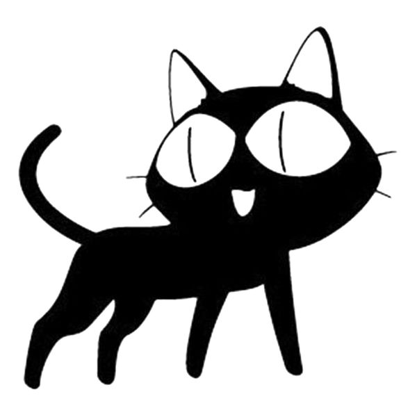 

15*14.4cm amine cat vinyl cut car window decal cute and interesting fashion sticker decals new style car sticker