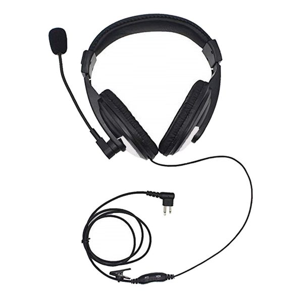 

noise cancelling headphones push to talk boom mic 2 pin headset for