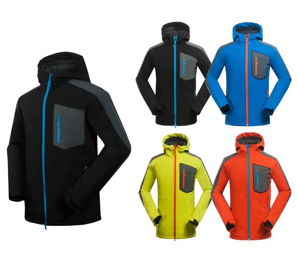 

new men helly jacket winter hooded softshell for windproof and waterproof soft coat shell jacket hansen jackets coats 15301, Blue;black