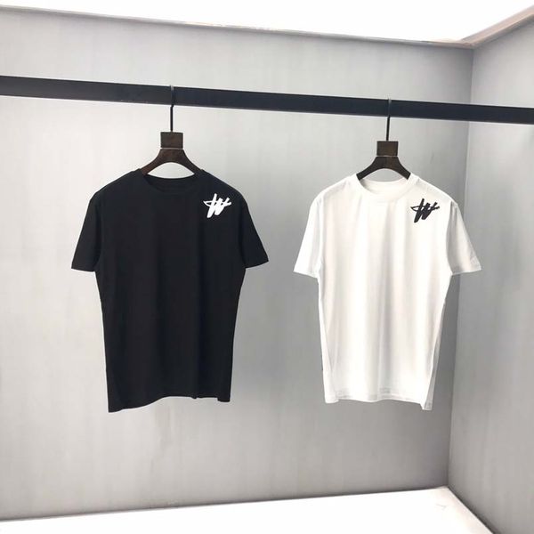 

2020 spring t-shirt for women casual harajuku rainbow strip print, White