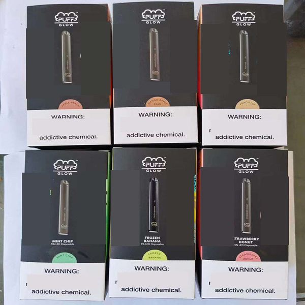 

Слоеное Glow Одноразовые Vape Pen Батончики Стартовые наборы Красочный светодиодные 1,4 мл устройства Бобы 280mAh Батарея упаковки Пустые E-сигареты Бесплатная доставка