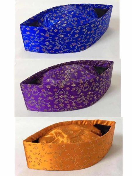 

new print flower pattern men muslim cap turban islamic hat size ,56,58,59,60, Red