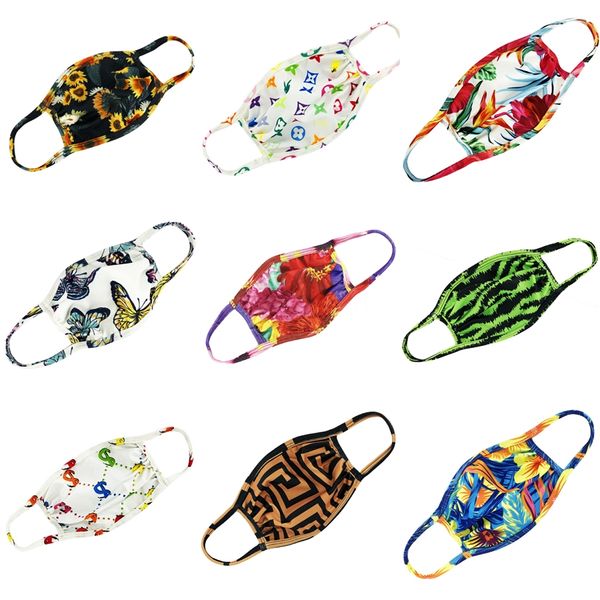 

fast shipping masks for adults children with earloops face mask dust proof mask 3 layers blue designer printed ski mouth masks #491, Black