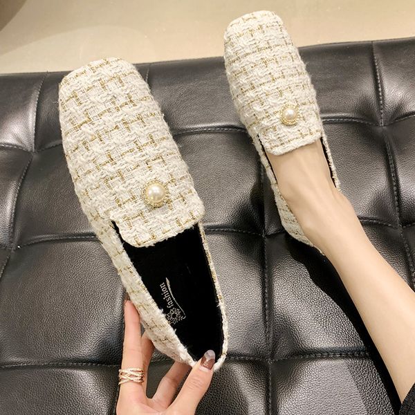 

moccasin shoes shallow mouth all-match 2020 fashion women's black flats square toe autumn casual female sneakers moccasins