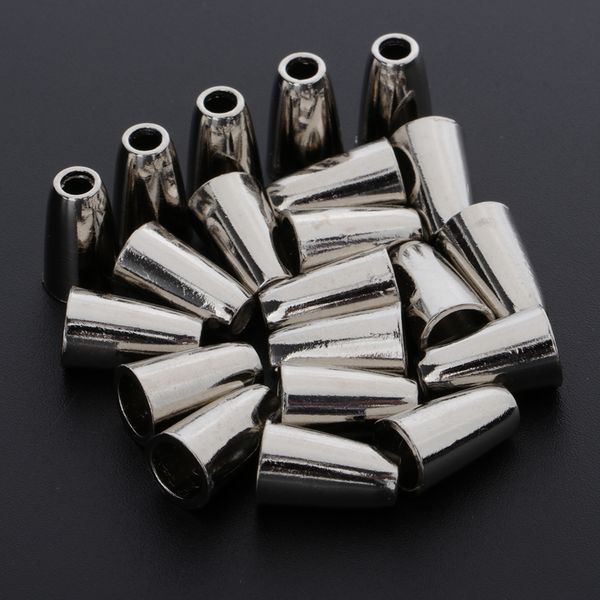 

20x bell cord ends, cord ser, cord locks, single hole laces for cord, rope, bandage, paracord, backpack, Black