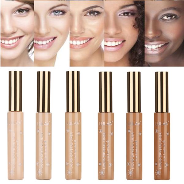 

6 colors concealer silky skin rejuvenation isolated three-dimensional repair matte liquid foundation 10ml nourish color makeup