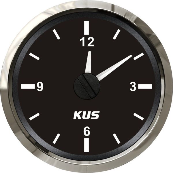 

universal boat clock (sv-ky09000) black faceplate