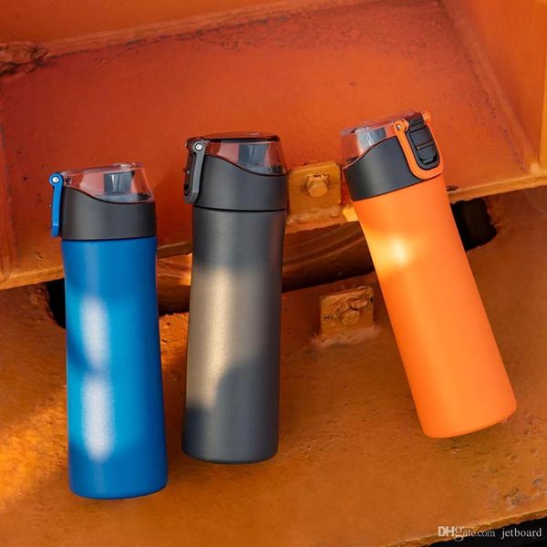 

fun home 500ml insulated vacuum cup stainless steel thermos water drinking bottle sports travel from mi jia youpin - orange
