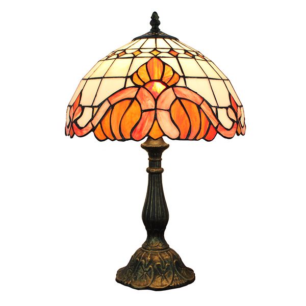 2019 12 Inch Stained Glass Baroque Table Lamp Bedside Desk Light Leaded From Brang 49 25 Dhgate Com