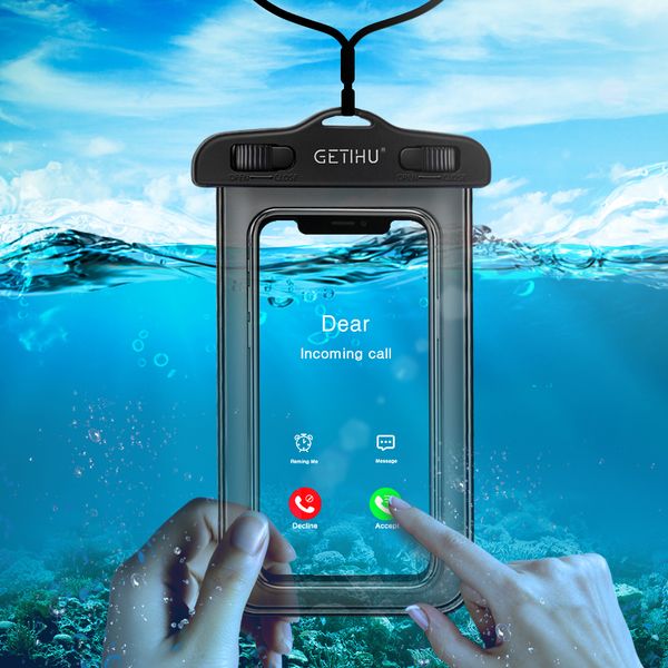 

Waterproof phone ca e for iphone x x max xr 8 7 am ung 9 clear pvc ealed underwater cell mart phone dry pouch cover