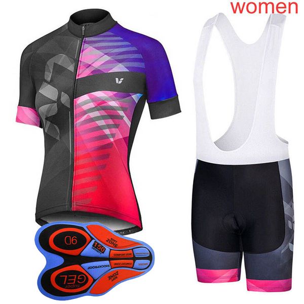 

racing sets pro team women cycling short sleeve jersey summer bike shirt /bib shorts 9d suit mtb bicycle clothes sports uniform y050601, Black;blue