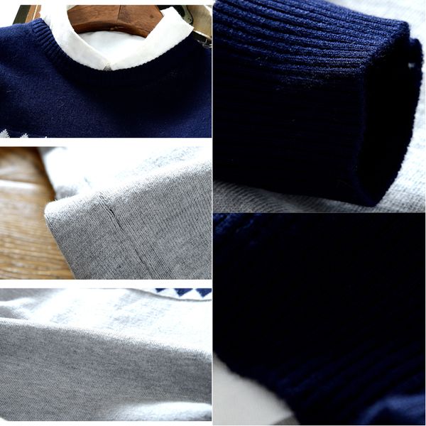 

мужские зимние свитера теплые трикотажные с длинным рукавом slim fit повседневный пуловер jumper, White;black