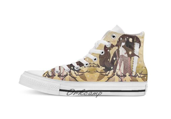 

sunrise at nara custom casual high lace-up canvas shoes sneakers drop shipping