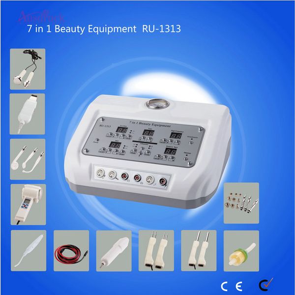 

eu tax 1313 seven-in-one multi-function beauty instrument shovel skin / ultrasonic diamond micro-carving / bio peeling electrotherapy