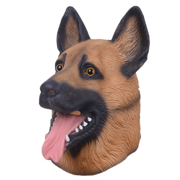 

dog head latex mask full face mask breathable halloween masquerade fancy dress party cosplay costume lovely animal