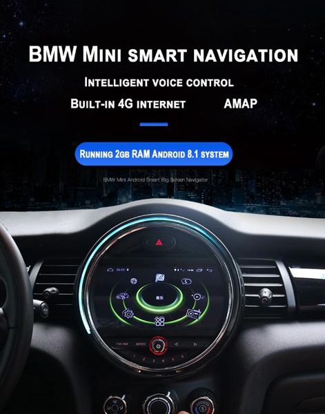 

9inch ips full touch screen android 8.1 car navigation for mini cooper countryman mini r60 2014 radio gps multimedia car dvd