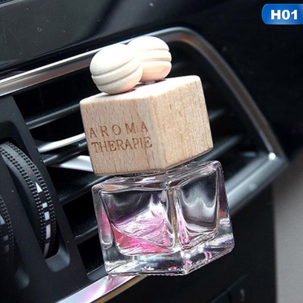 

car air freshener hanging glass bottle for essential oils car perfume bottle crystal car-styling auto ornament