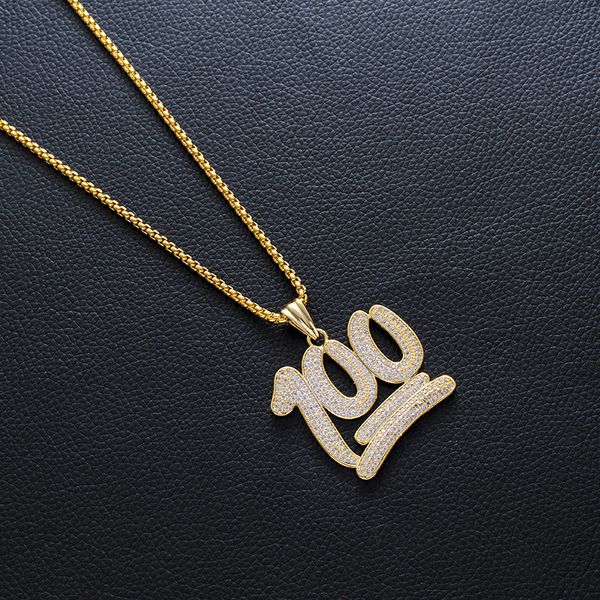 

concise diamond 100 part pendeloque cut hiphop hip-hop pendant jewelry, Silver