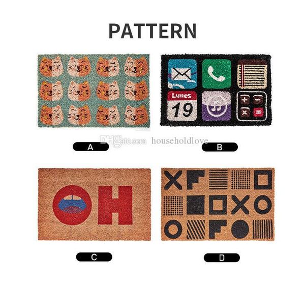 

импортные натуральные кокосовые маты, чтобы войти в прихожую коврики дома романом украшения на открытом воздухе коврик глины ковры украшения