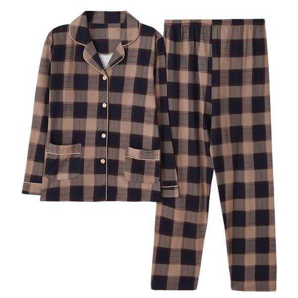 

pajamas sets spring autumn plaid women long sleeve sleepwear suit home women gift female sleepwear pijama mujer femme plus size, Black;red