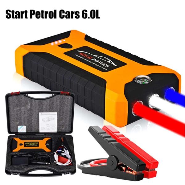 

high capacity 88000mah car jump starter power bank 600a car battery charger charger 4usb 12v sos starting device